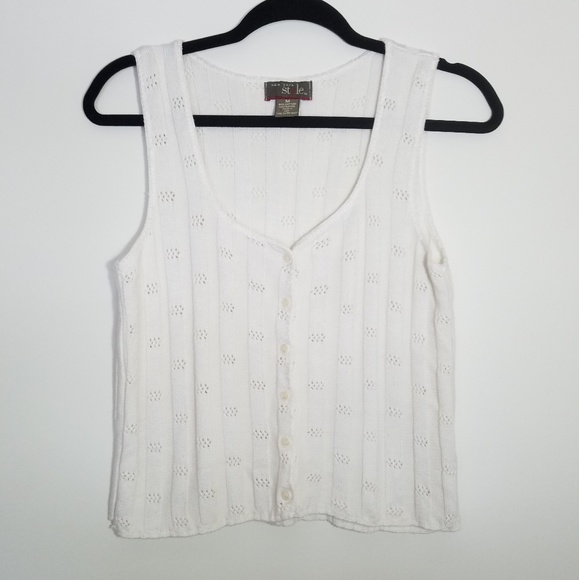 NY Style - White Knitted Top! - Picture 2 of 5